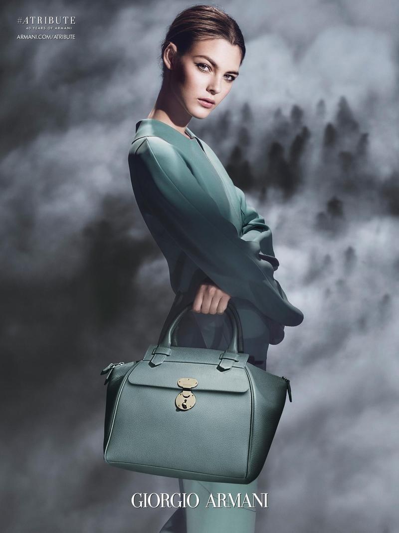 Beautiful Italian Fashion Model Vittoria Ceretti Modeling For The Giorgio Armani Advertising Campaign And Giorgio Armani Ads.