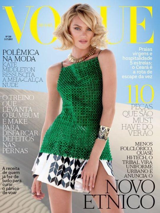 Beautiful South African Model Candice Swanepoel Modeling For The Cover Of Vogue Brazil (Vogue Brasil) Fashion Magazine Modeling For Vogue Brasil Magazine Fashion Editorials