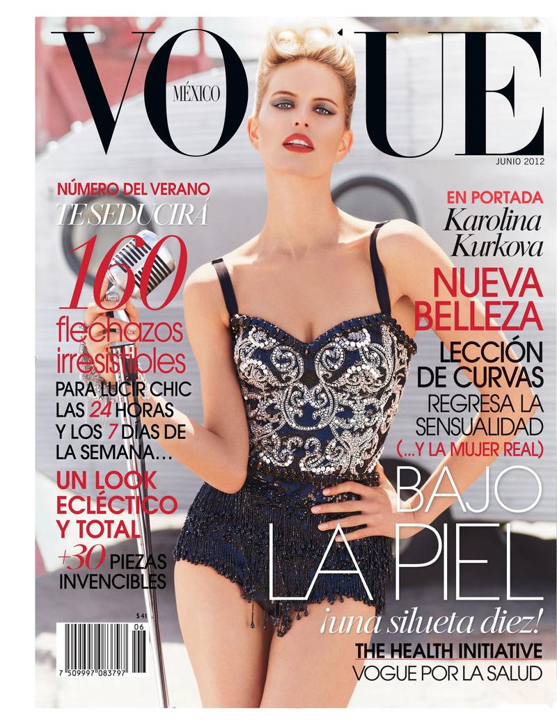 Beautiful Czech Victoria's Secret Model Karolina Kurkova Modeling For The Cover Of Vogue Mexico Magazine Photographed By Mariano Vivanco For Vogue Mexico Fashion Editorials