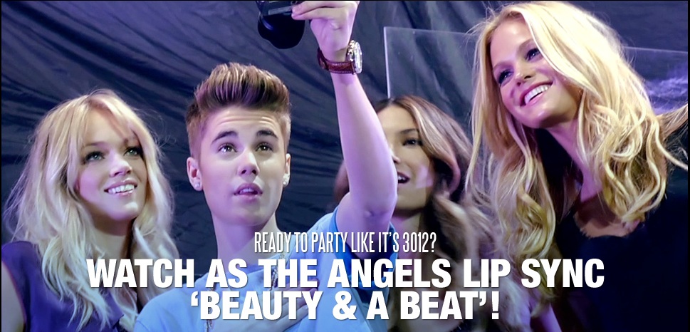 Beautiful Victoria's Secret Models Lindsay Ellingson Erin Heatherton Lily Aldridge Modeling With Justin Bieber For The Victoria's Secret Fashion Runway Show Cost To Produce The Victoria's Secret Fashion Runway Show.