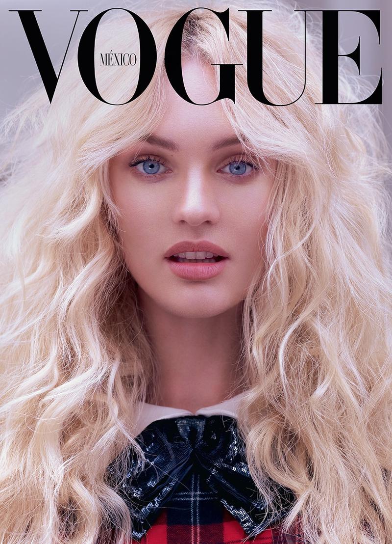 Beautiful Blonde Victoria’s Secret Angel Candice Swanepoel Modeling For The Cover Of Vogue Mexico Magazine Wearing Beautiful Makeup. Victoria’s Secret Model Candice Swanepoel Had Her Beautiful Blonde Hair Styled By Hair Stylist Fernando Torrent And Her Beautiful Makeup Done By Makeup Artist Ayami Nishimura.