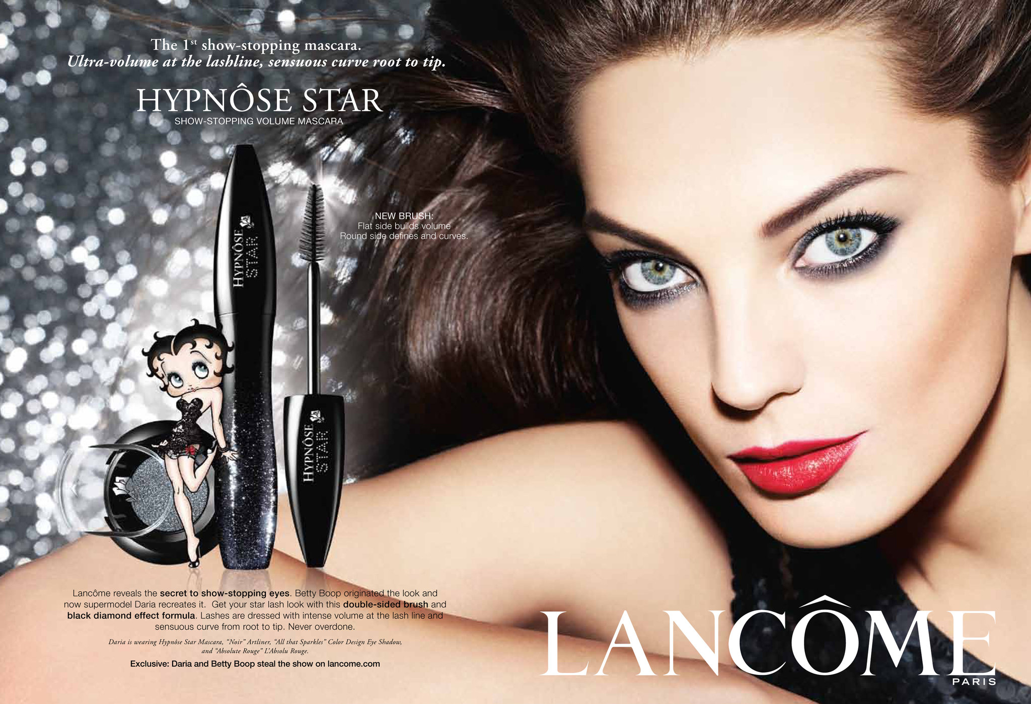 How To Get Beautiful Skin, Healthy Skin, And Smooth Radiant Skin. Beautiful Model Daria Werbowy Modeling For Lancome Ads And Lancome Advertisements. How To Get Beautiful Glowing Skin And Gorgeous Skin.