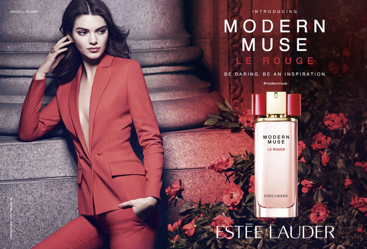 Beautiful American Fashion Model Kendall Jenner Modeling For Estee Lauder Fragrance Advertisements (Perfume Ads) Modeling As One Of The Highest Paid Models In The World. The World’s Highest Paid Models.