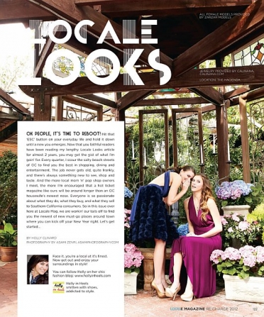 ZARZAR MODELS Congratulates Beautiful Brunette Models Tayler Ahern And Whitney Ladnier For Their 2012 Fashion Modeling Editorial For Locale Magazine Southern California.