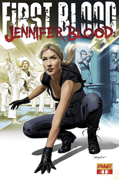Beautiful Blonde Model Laurie Mannette Is The Face Of Jennifer Blood Comic Books By Dynamite Comics And Her Face And Body Is Now Immortalized And Sketched To Be Several Comic Book Covers For The Popular Dynamite Comic Books!