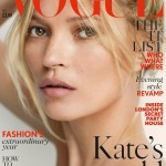 Beautiful British Blonde Supermodel Kate Moss Modeling For The Cover Of British Vogue And British Vogue Fashion Editorials Modeling As One Of The Richest Models In The World.