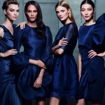 Estee Lauder Fashion Models Arizona Muse, Joan Smalls, Constance Jablonski, And Chinese Supermodel Liu Wen Modeling As One Of The Highest Paid Models In The World.