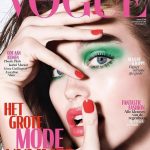 Beautiful Dutch Fashion Model Luna Bijl Modeling For The Cover Of Vogue Netherlands.