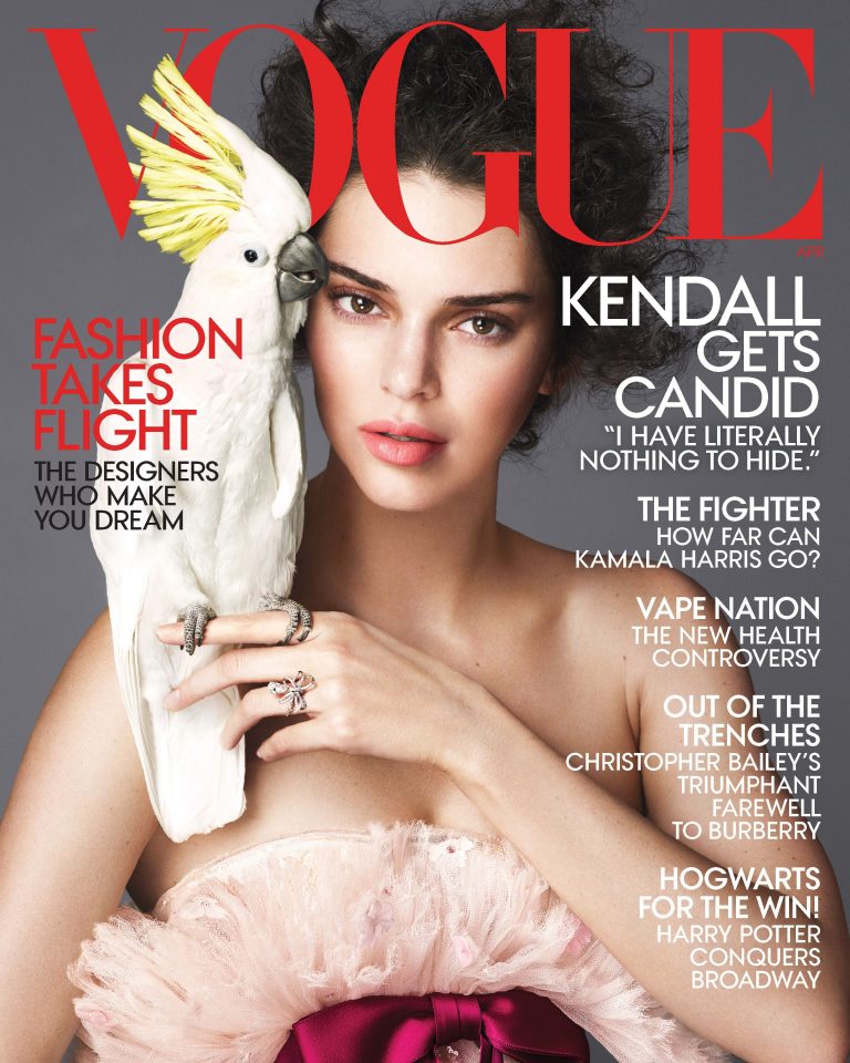 Beautiful American Fashion Model Kendall Jenner Modeling For The Cover
